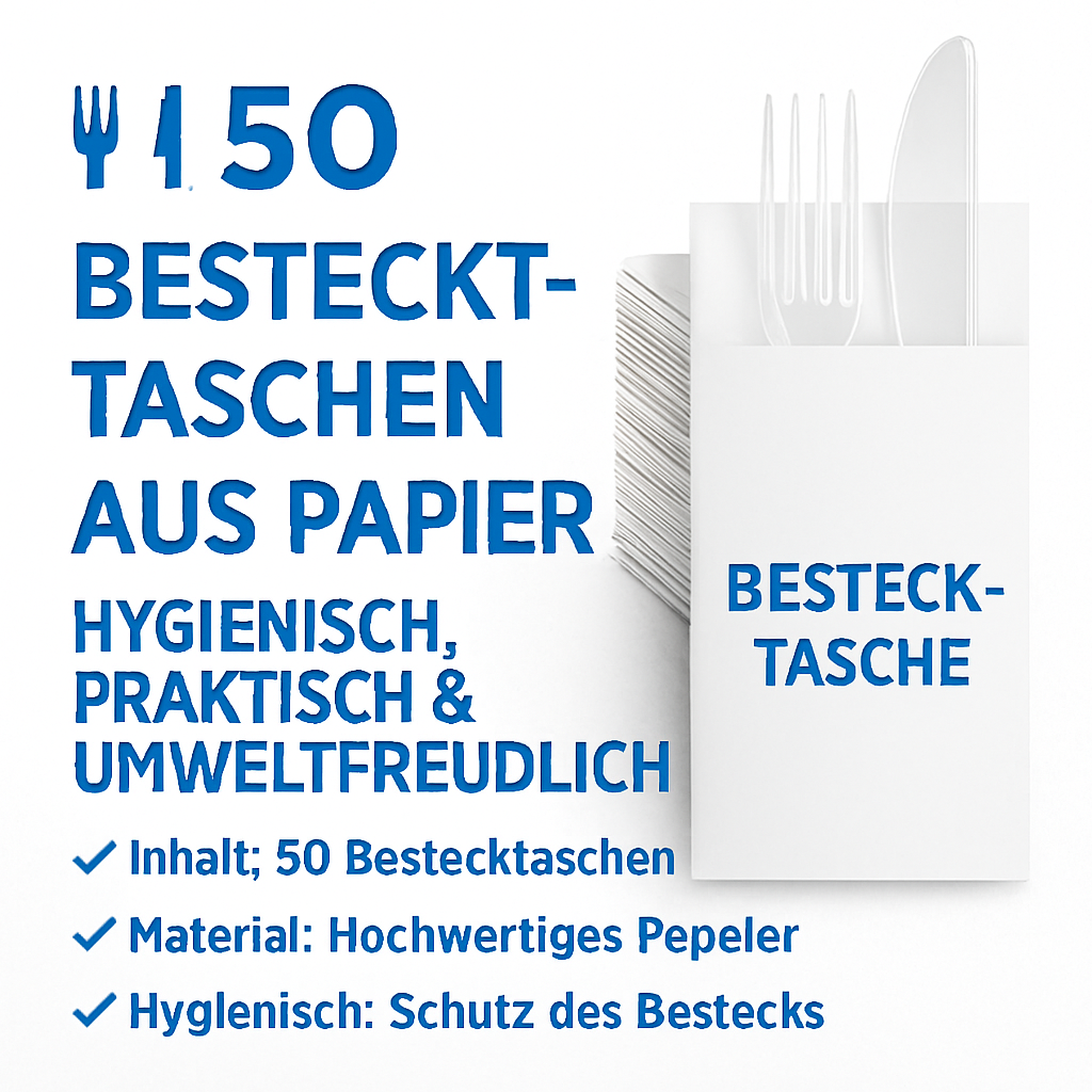 50 Bestecktaschen 🚚 Versand mit GLS: 5,90 € deutschlandweit