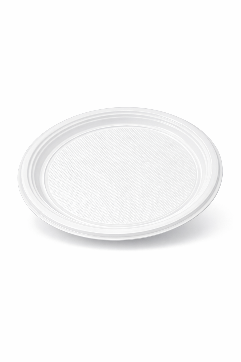 **50 Plastikteller 22cm - Weiß Rund - ungeteilt - Menüteller Plastik Teller 🚚 Versand mit GLS: 5,90 € deutschlandweit