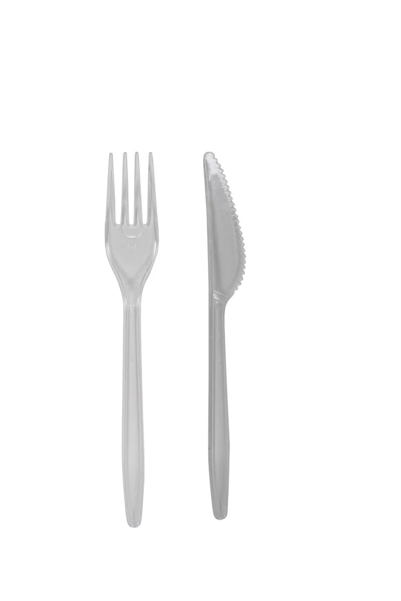 50er Mehrwegbesteck Set Gabeln und Messer