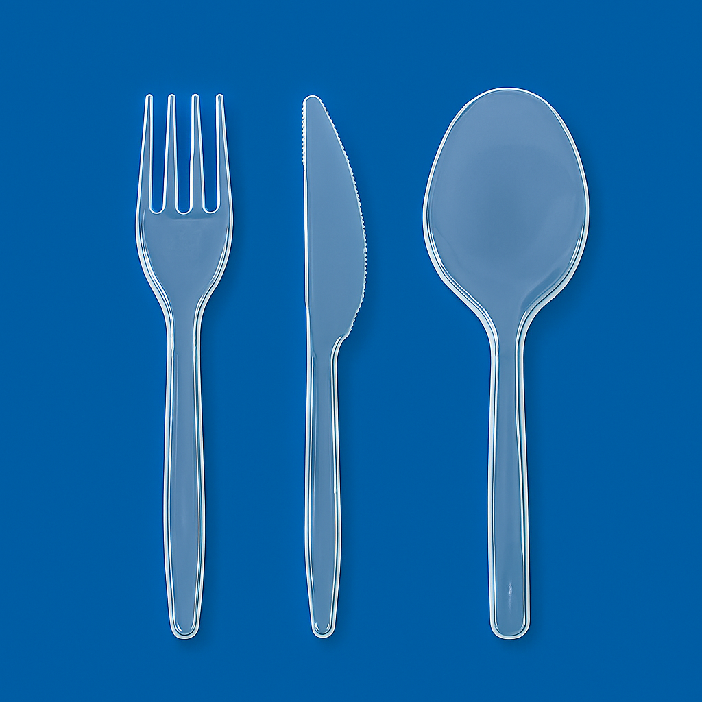 150er Set Mehrwegbesteck Gabeln, Messer, Löffel
