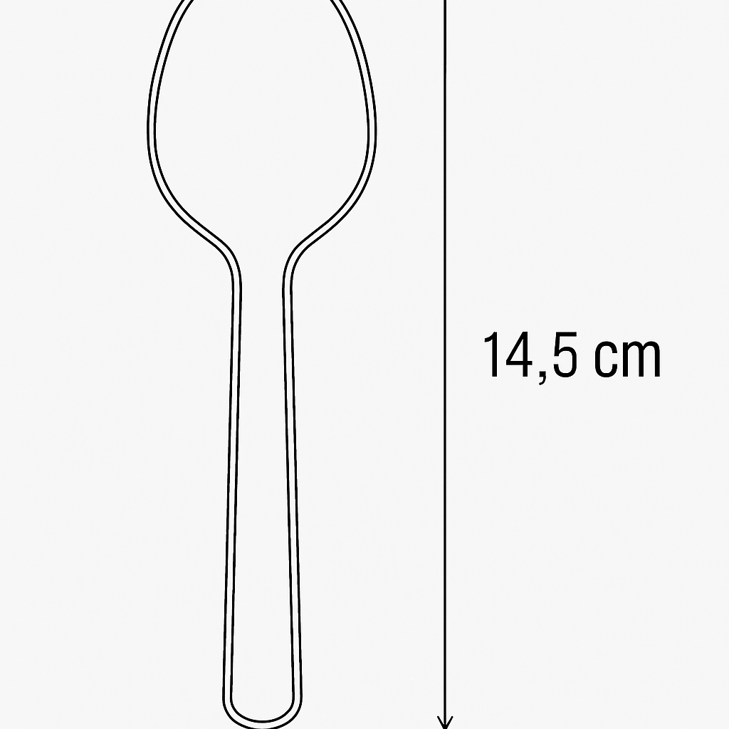 50 Stück Dessert, Eis, Kaffeelöffel Plastik Glasklar Mehrweg 14,5 cm