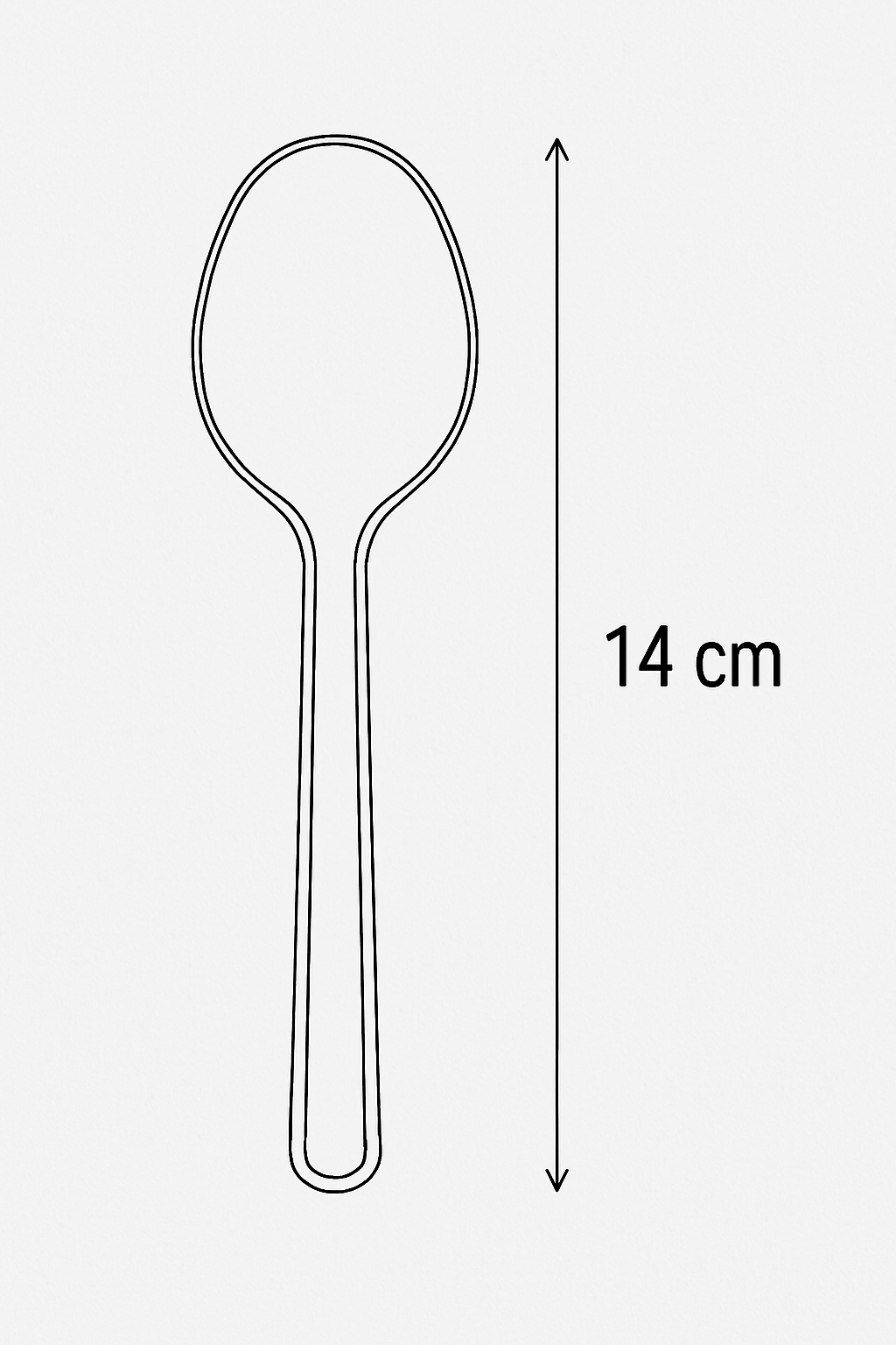 200 Stück Dessert, Eis,Kaffeelöffel, Plastik Glasklar Mehrweg 14 cm