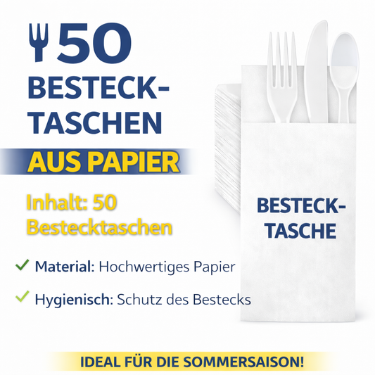 50 Bestecktaschen 🚚 Versand mit GLS: 5,90 € deutschlandweit