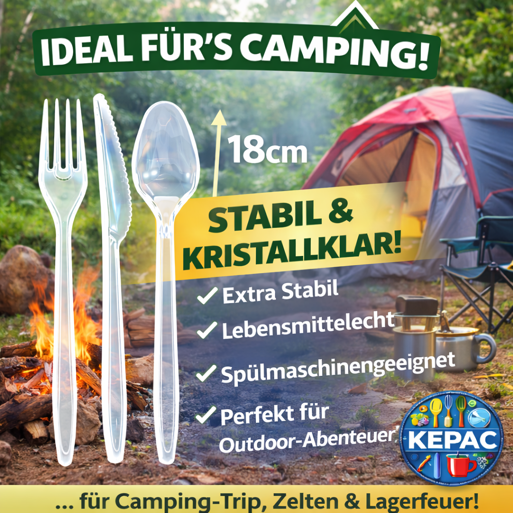 150er Set Mehrwegbesteck Gabeln, Messer, Löffel 🚚 Versand mit GLS: 5,90 € deutschlandweit