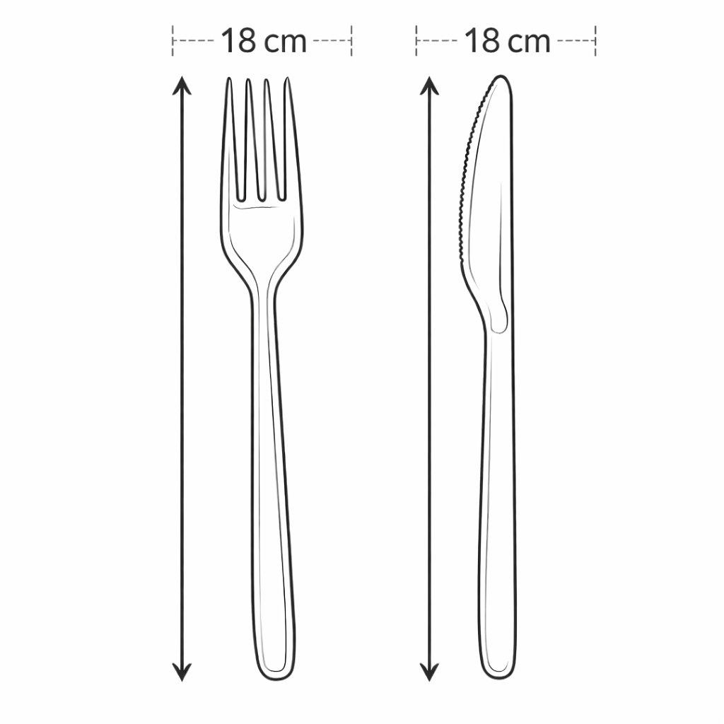 50er Mehrwegbesteck Set Gabeln und Messer 🚚 Versand mit GLS: 5,90 € deutschlandweit