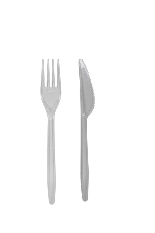 50er Mehrwegbesteck Set Gabeln und Messer