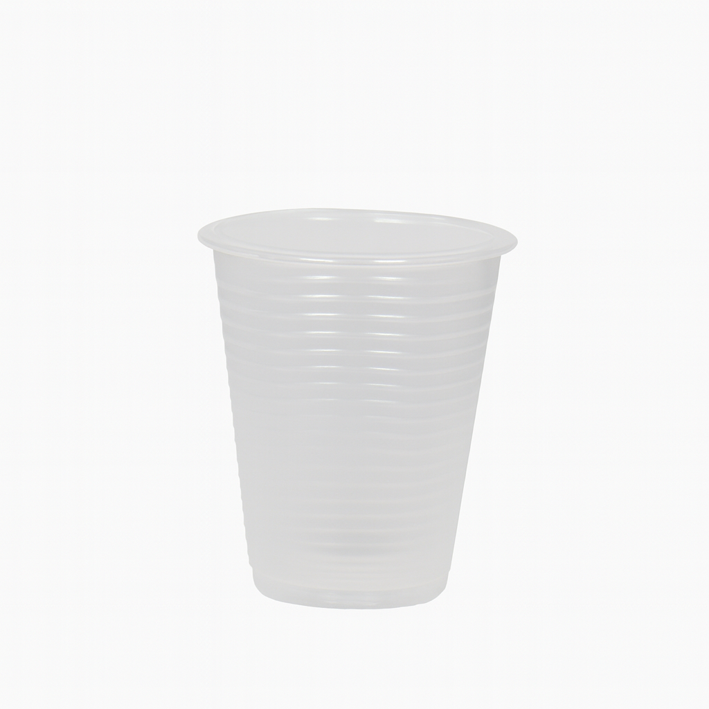 .100 Trinkbecher Ausschankbecher Plastikbecher weiß 0,2 Liter