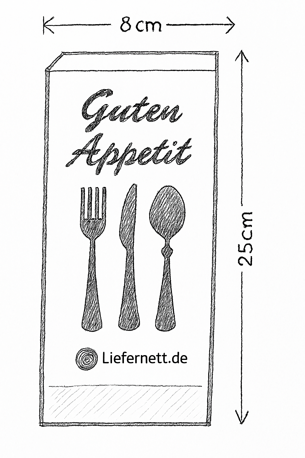 50 Bestecktaschen