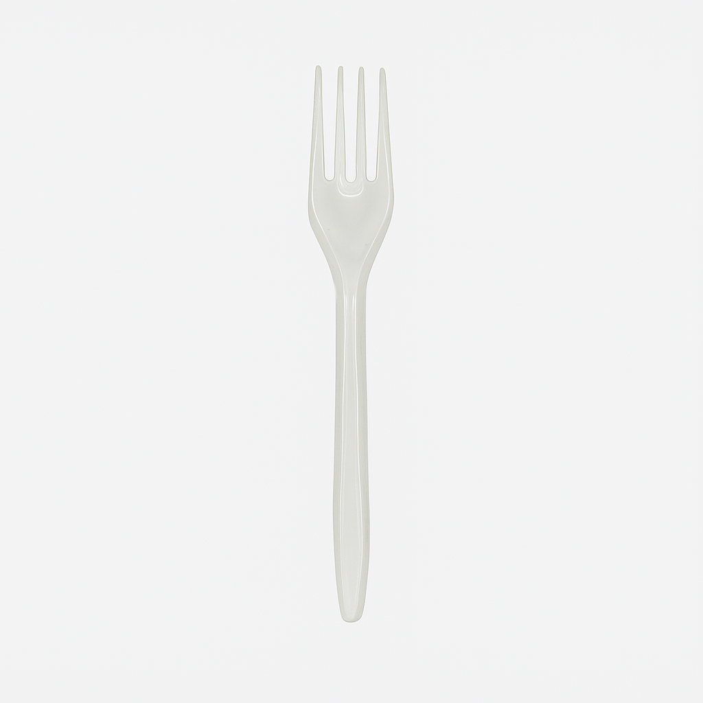 *2000 Stück Gabeln Plastikbesteck, Glasklar, Mehrwegbesteck