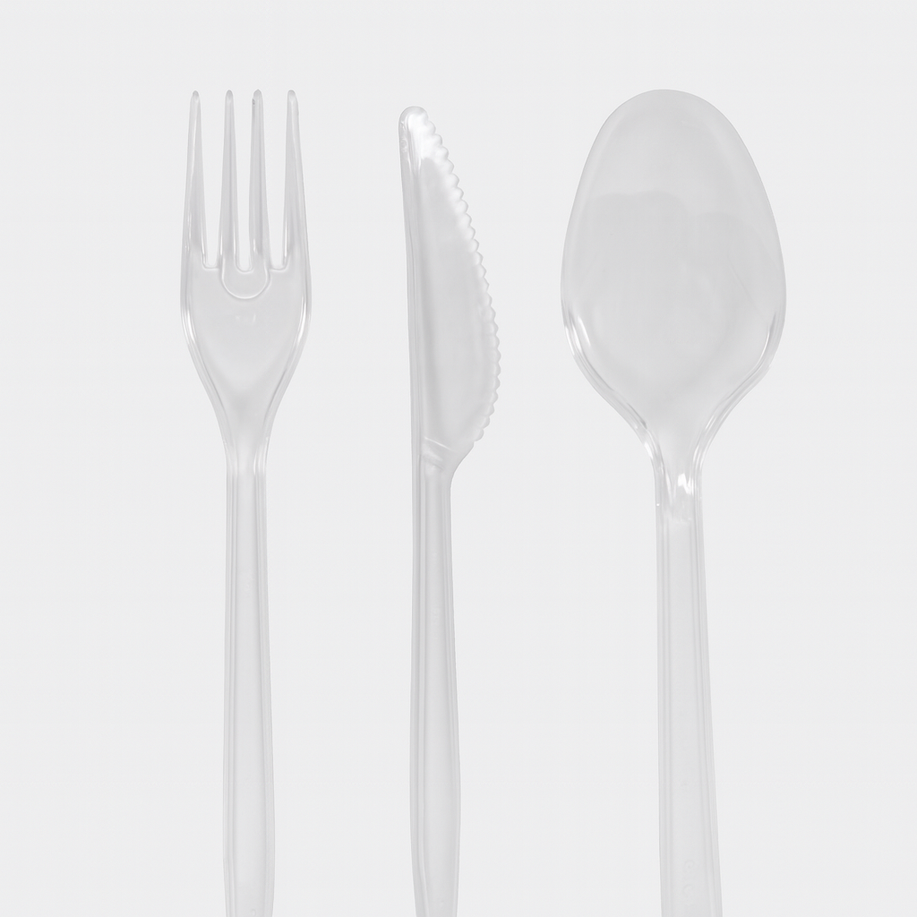 150er Set Mehrwegbesteck Gabeln, Messer, Löffel