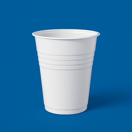 100 Trinkbecher Ausschankbecher Plastikbecher weiß 0,2 Liter